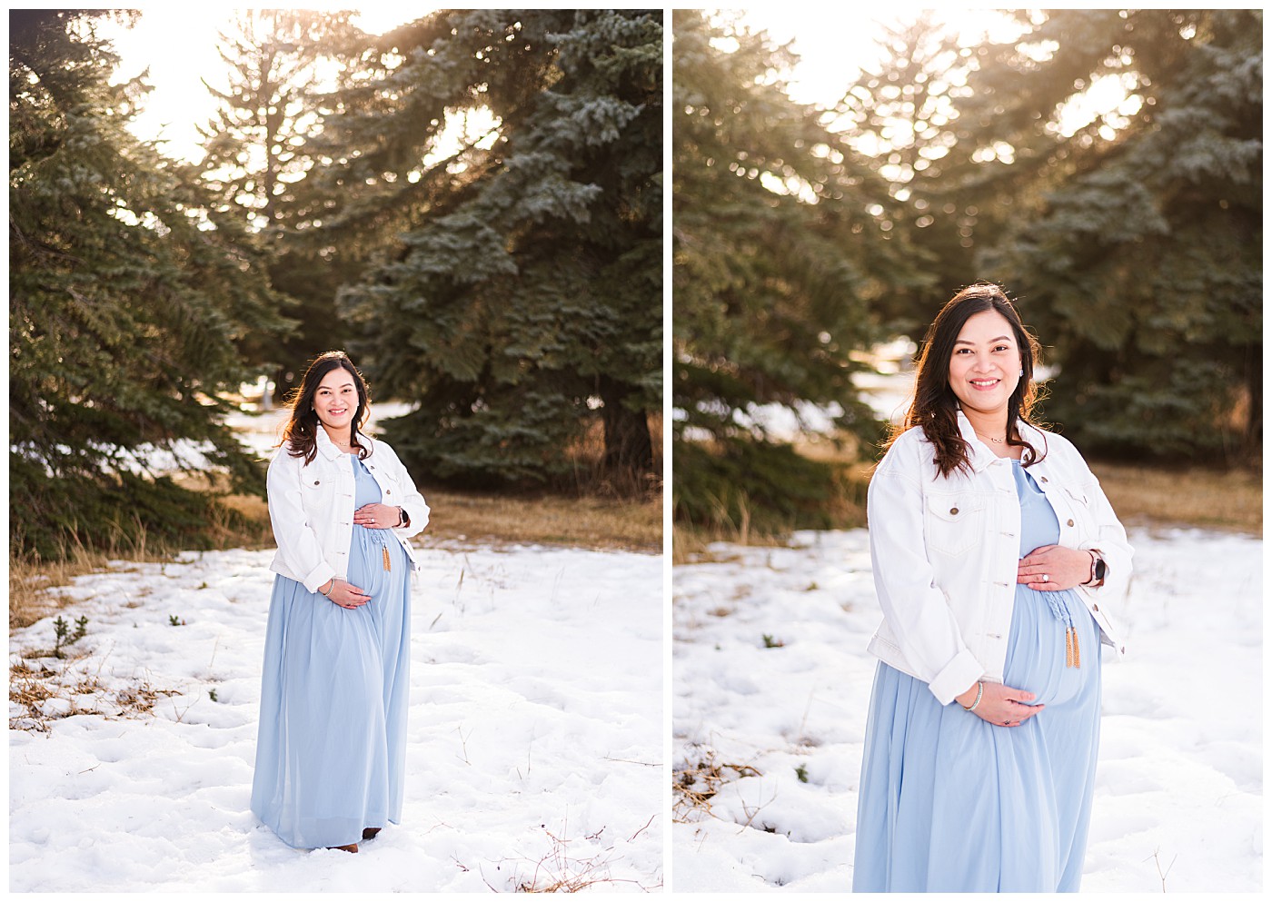 Blue Dress Maternity portraits