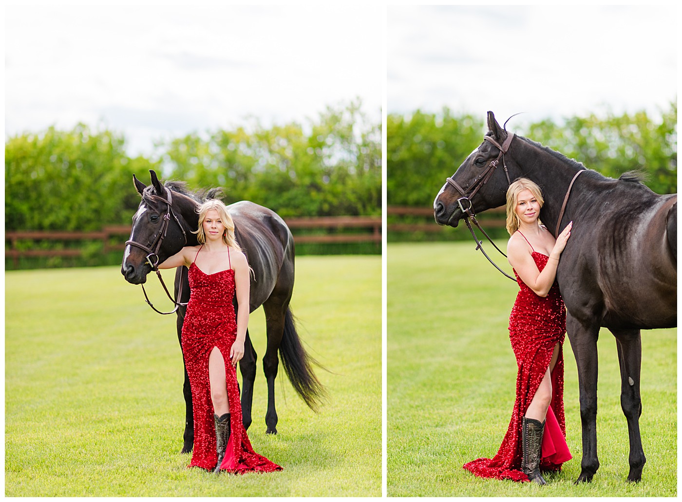 Calgary Senior photos, red dress