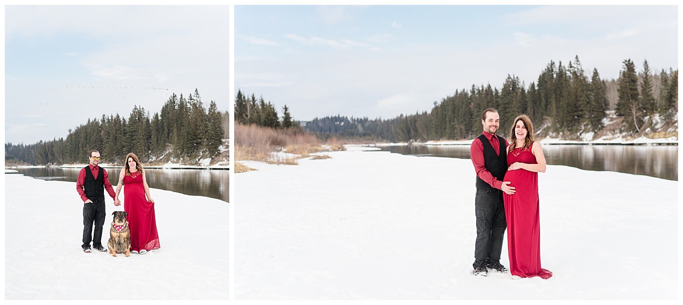 Couple Maternity photo Session Central Alberta