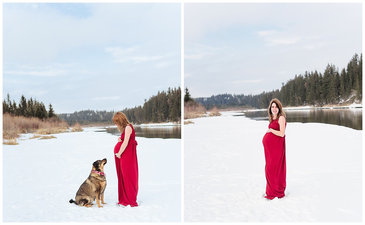 River Maternity Portraits Innisfail Alberta