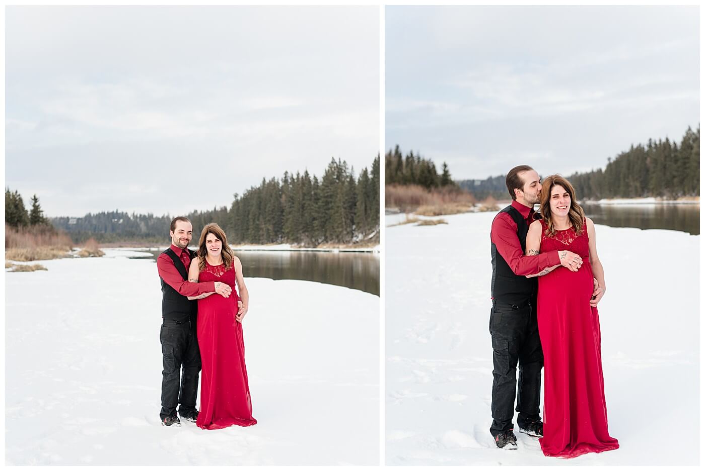 Maternity session near Innisfail Alberta