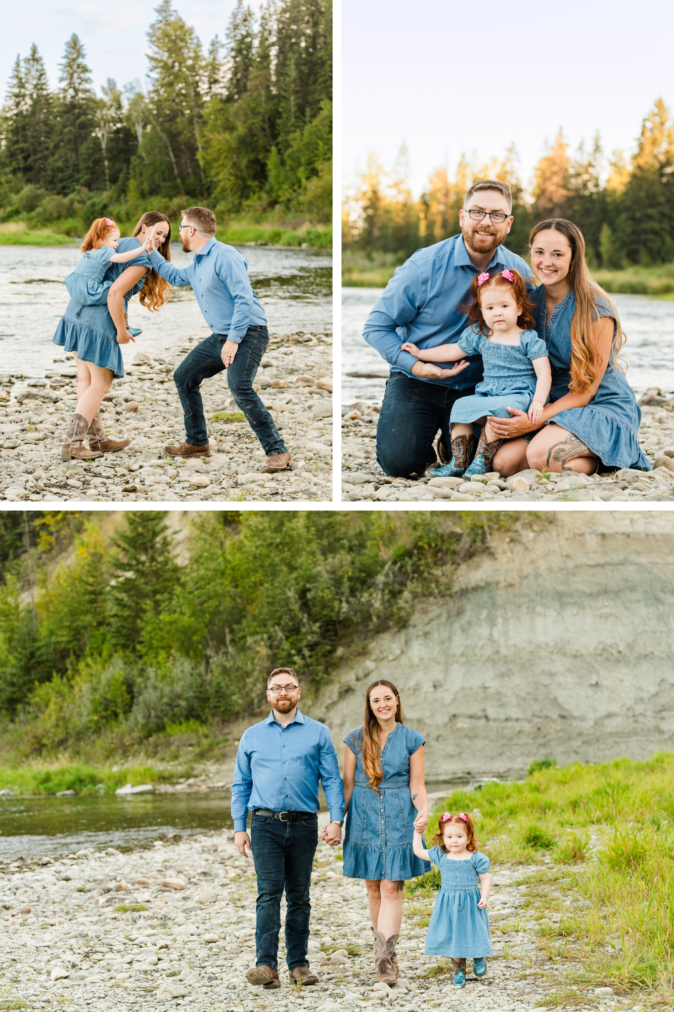 Red deer family Photographer Burbank Campground Blackfalds Alberta